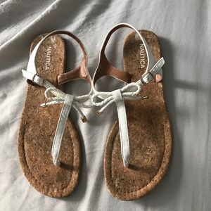 White Nautical Sandals
